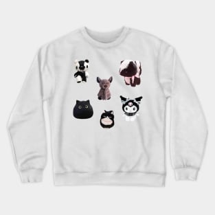 Goth Kawaii Plushies Sticker Pack Crewneck Sweatshirt